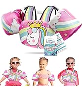 Vvinca Separable Toddler Swim Vest Fit 22-66 Lbs(2-6 Years)| 3 in 1 Toddler Floaties Pool Float &amp;...