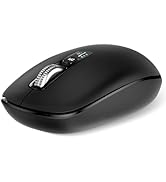 INFINMIND Wireless Bluetooth Silent Mouse for Laptop Mac, Multi-Device One-Click Switch, 4-Way Hi...