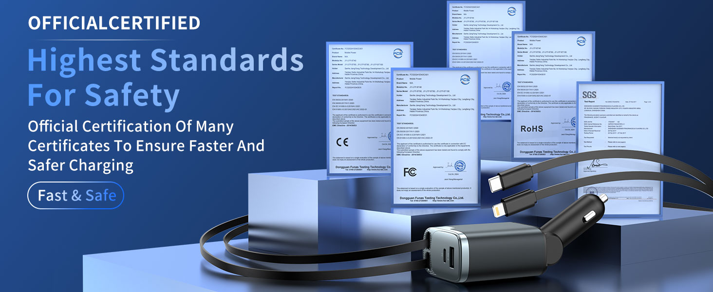 Fast &amp; Safe car charger adapter