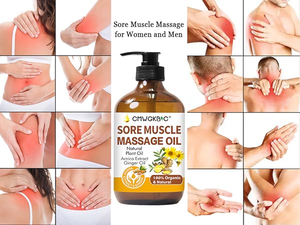 sore muscle massage oil