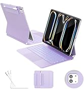 RAYMCRAFT for iPad Pro 13-inch Case with Keyboard (M5/M4, 2025/2024), 11-Colors Backlight with Pe...