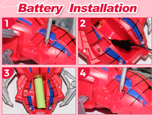Simple battery assembly steps