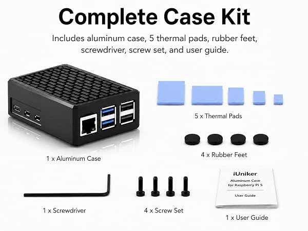 raspberry pi 5 aluminum case