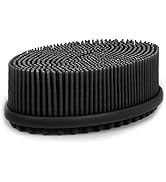 HEETA Body Brush for Wet Dry Brushing, Silicone Body Scrubber for Gentle Exfoliating on Softer Gl...