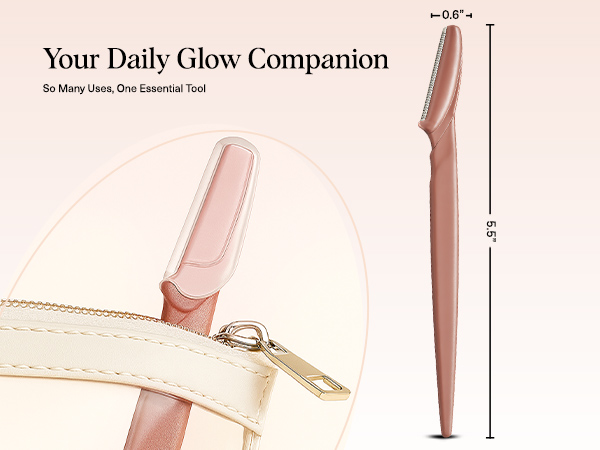 Kitsch Dermaplane Razor Face Shaver, Recycled Plastic Dermaplaning and Skin Care Tool Terracotta