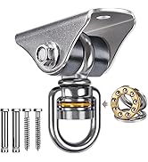 BeneLabel Heavy Duty Silent Swing Hanger - 360° Rotation - Stainless Steel Bearing Swing Hook for...