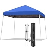 Oneofics Canopy Tent, 10X10 FT Pop Up Canopy Outdoor Instant Tent Slant Legs with Carrying Bag, P...