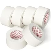 SWRT White Masking Tape, 2 Inch Wide, 6 Rolls x 55 Yards, Clean Removal | 2-Inch Wide Coverage; F...