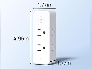 compact outlet extender with surge protection