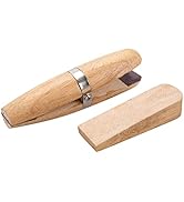 Joyzan Wooden Ring Clamp, Wood Jewelers Benchwork Holder Jewelry Vise Leather Jaws Hand Tools Sto...