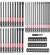 33PCS Allen Wrench Drill Bit Set,20 Piece 3.9"&amp;13 Piece 6"Drill Bits for Impact Driver(Metric&amp;Sae...