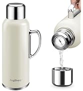 Augshark 34 oz Insulated Water Bottle, Double Wall Vacuum Stainless Steel Water Flask Jug with Ha...