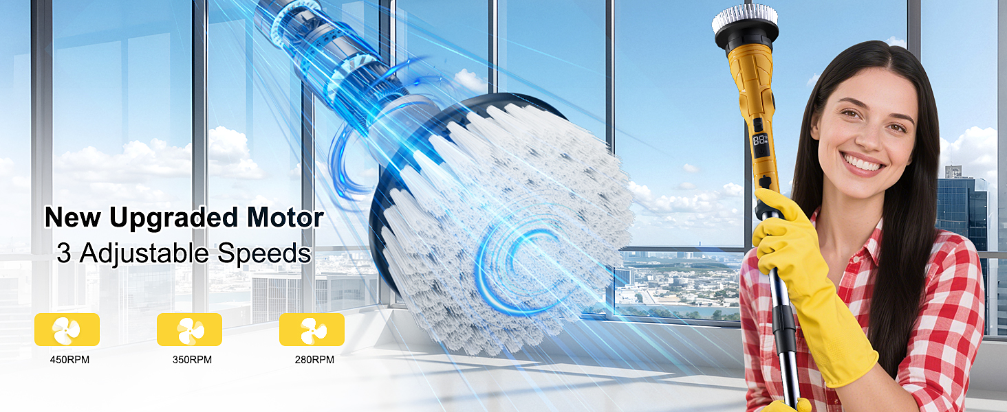 electric shower scrubber for cleaning