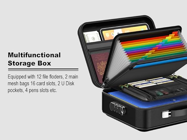 fireproof hard document box