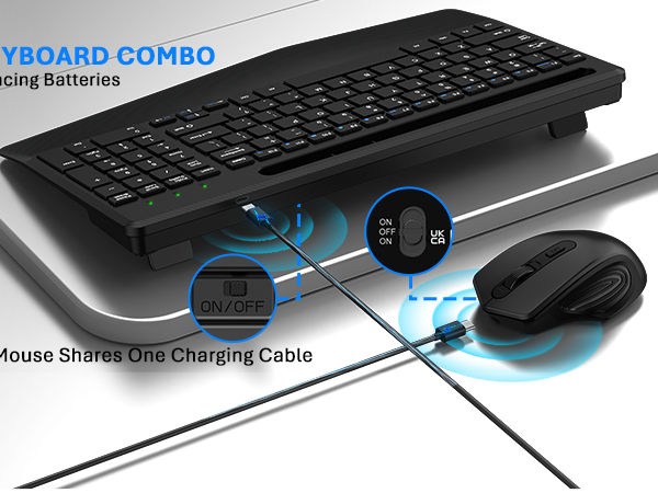 rechargeable keyboard and mouse