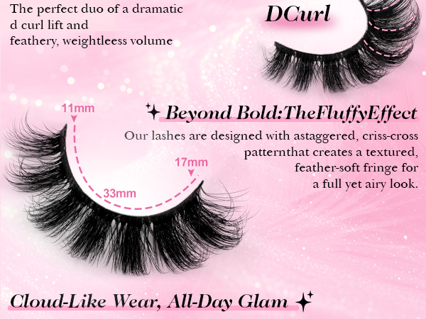 D Curl Fluffy Lash Clusters