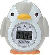 Nuby Bath and Room Digital Thermometer - Baby Thermometer for Safe and Cozy Bath and Room Tempera...