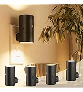 NIORSUN Night Lights Plug into Wall, Dimmable with 3 Color Modes &amp; Auto On/Off Sensor, Ultra-Slim...