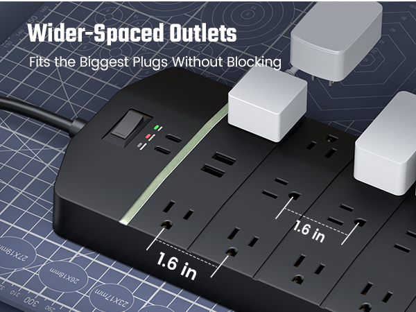 Widely-Spaced Outlets