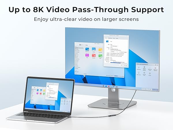Up to 8K Video Pass-Through Support