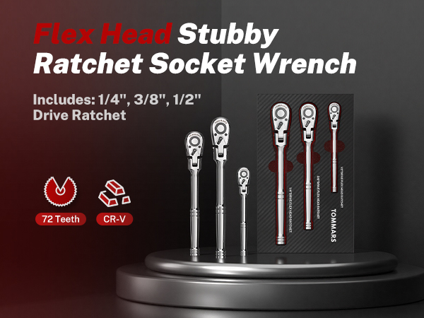 Flex Head Ratchet Wrench Set