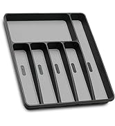 Loyareal Silverware Organizer Utensil Organizer Holder Kitchen Drawer Organizer Plastic Silverwar...