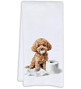 Cabana Bro Funny Poodle Bathroom Hand Towels, Poodle Gifts, Cute Dog Gifts for Women Dog Lovers D...