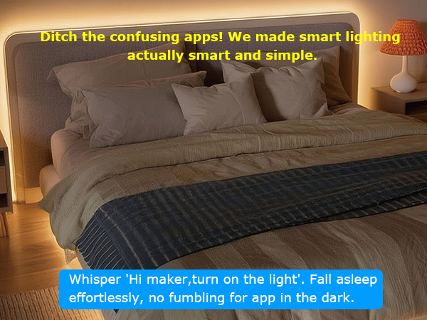 bedroom lights strip