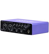 BOMGE USB Audio Interface SOLO with XLR/48V Phantom Power,32Bit/192kHz High-Fidelity, for Studio ...