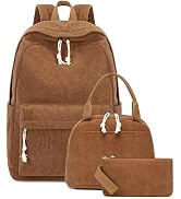 Bluboon School Backpack Teens Girls Boys Kids School Bags Bookbag with Lunch bag pencil pouch