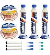 Solder Wick and Soldering flux for Electronics Repair, No Clean Flux, Solder Removal Kit
