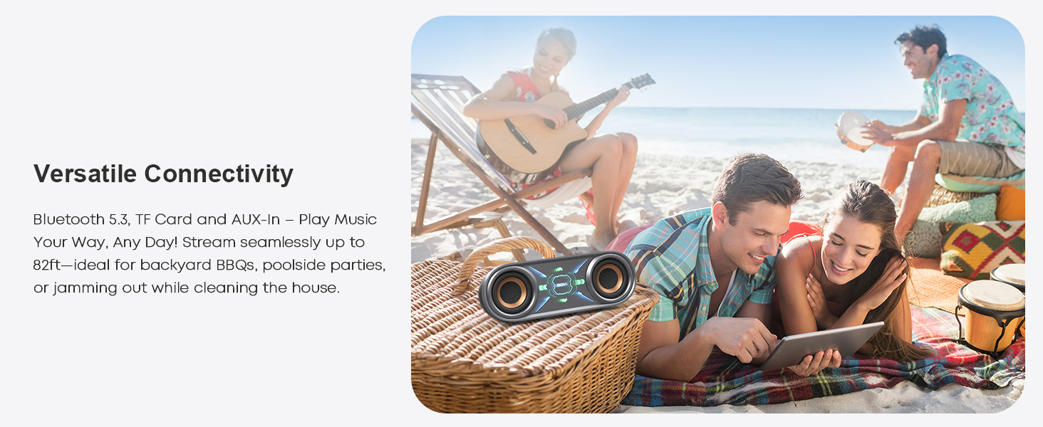 Bluetooth 5.3 Speaker with sd card