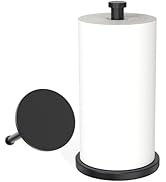 VEHHE Paper Towel Holder Countertop, Weighted Non-Slip Base, Stainless Steel Paper Towel Holder f...