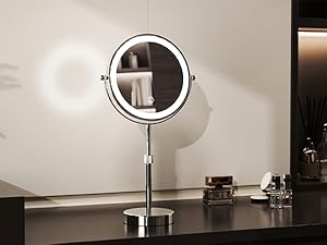 lighted magnifying mirror