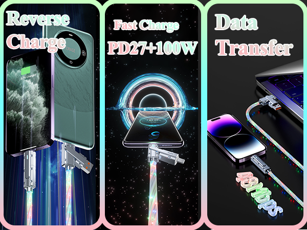 4-in-1 RGB Flowing Charging Cable