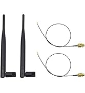 Highfine 2 x 2.4GHz 6dBi Indoor Omni-Directional WiFi Antenna 802.11n/b/g RP-SMA Female Connector...
