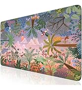 Anyshock Anime Desk Mat, Pink Mouse Pad Extra Large with Non-Slip Base, Cute Desk Matt for Deskto...