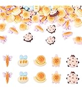 Magibeads 50Pcs Mini Resin Breads for Dollhouse Animal Shaped Food Cabochons Turtle Ladybug Snail...
