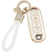 PIFOOG Key Fob Cover for Mazda 3 6 CX5 CX9 CX3 MX5 Accessories TPU Soft Car Smart Keys Shell Case...