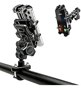 QYMOTO Motorcycle Phone Holder ATV Cell Phone Mount with Vibration Damper,Anti-Shake Sturdy for H...