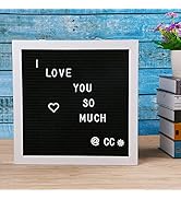 Eagle Letter Board, Message Board, Changeable Word Board, Letter Sign, 12×12-Inches, Includes 174...