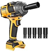Cordless Impact Wrench 1/2" Compatible with DeWalt 20V Battery – 750 Ft-lbs (1000Nm)