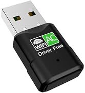USB WiFi Adapter for Desktop PC, RENGOGA 600Mbps Dual Band 2.4G 5.8G Wireless WiFi Adapter for La...