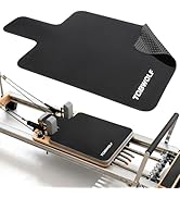 TOBWOLF Non-Slip Pilates Reformer Mat Towel, 39in x 24in Suede Pilates Reformer Mat Cover for Pil...