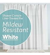 BigFoot Shower Curtain Liner – 72 x 72 PEVA Heavy Duty Shower Curtain with Rustproof Metal Gromme...