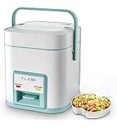 TLOG Mini Rice Cooker 2-Cup Uncooked(4-Cup cooked), 1.2L Small Rice Cooker for 1-2 People, Portab...