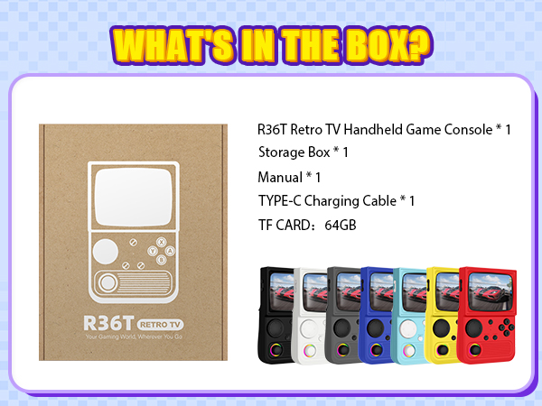 retro handheld game console gaming video consoles stick retroid pocket games hand held gameboy