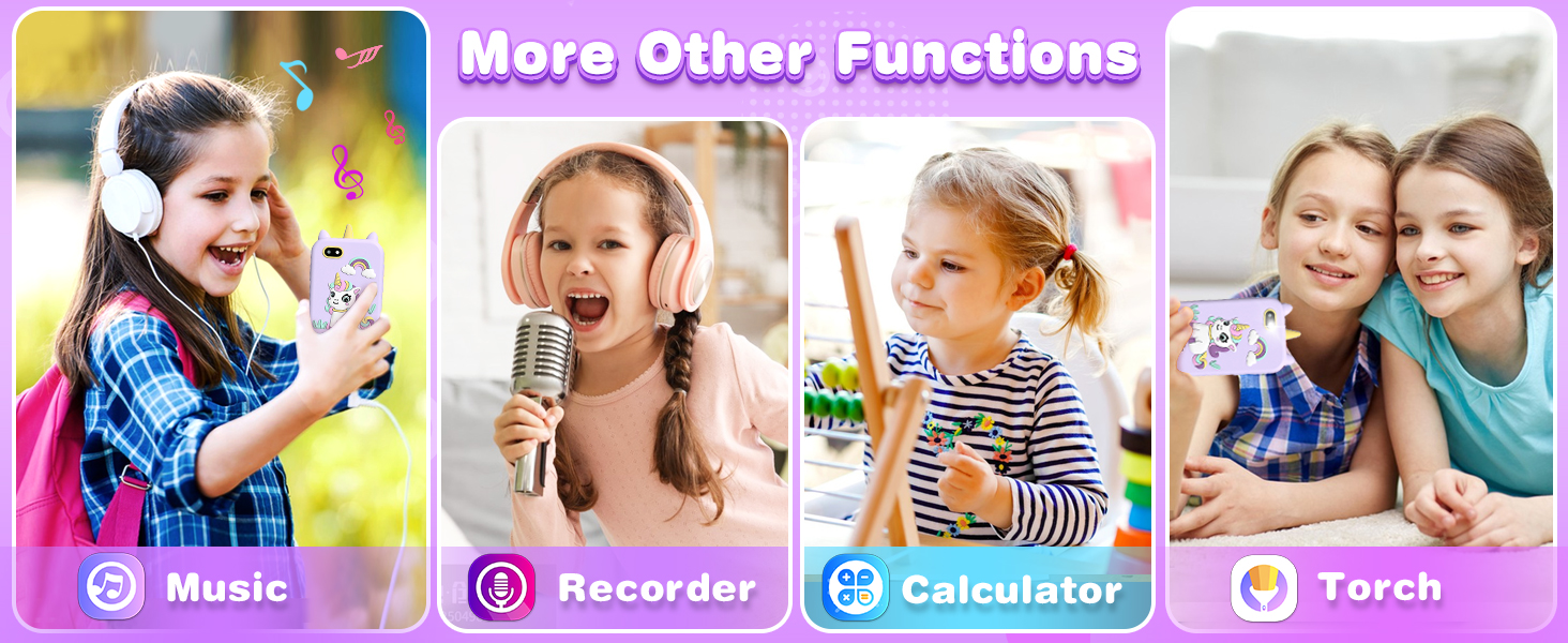 Toys for Age 6 7 8 9 10 11 12 Year Old Kids Smart Phone for Girls Toys Touchscreen Learning Toy 