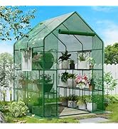 SPECILITE 56×56×78Inch Walk-in Greenhouse, Heavy Duty Small Plant House with Thicken PE Cover and...