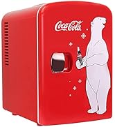 Coca-Cola 4L Portable Cooler/Warmer, Compact Personal Travel Fridge for Snacks Lunch Drinks Cosme...